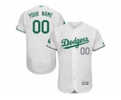 Men's Majestic Los Angeles Dodgers Customized White Celtic Flexbase Authentic Collection MLB Jersey