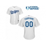 Youth Majestic Los Angeles Dodgers Customized Replica White Home Cool Base MLB Jersey