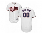 Men's Majestic Minnesota Twins Customized White Flexbase Authentic Collection MLB Jersey