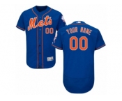 Men's Majestic New York Mets Customized Royal Blue Flexbase Authentic Collection MLB Jersey