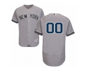 Men's Majestic New York Yankees Customized Grey Flexbase Authentic Collection MLB Jersey