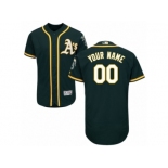 Men's Majestic Oakland Athletics Customized Green Flexbase Authentic Collection MLB Jersey