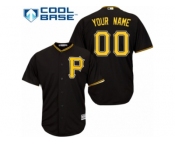 Women's Majestic Pittsburgh Pirates Customized Replica Black Alternate Cool Base MLB Jersey