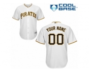 Youth Majestic Pittsburgh Pirates Customized Replica White Home Cool Base MLB Jersey