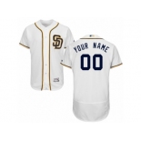 Men's Majestic San Diego Padres Customized White Flexbase Authentic Collection MLB Jersey