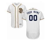 Men's Majestic San Diego Padres Customized White Flexbase Authentic Collection MLB Jersey