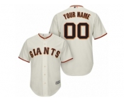 Youth Majestic San Francisco Giants Customized Authentic Cream Home Cool Base MLB Jersey