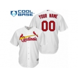 Women's Majestic St. Louis Cardinals Customized Replica White Home Cool Base MLB Jersey