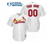 Women's Majestic St. Louis Cardinals Customized Replica White Home Cool Base MLB Jersey