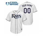 Women's Majestic Tampa Bay Rays Customized Authentic White Home Cool Base MLB Jersey