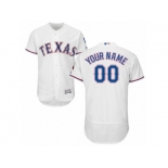 Men's Majestic Texas Rangers Customized White Flexbase Authentic Collection MLB Jersey