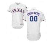 Men's Majestic Texas Rangers Customized White Flexbase Authentic Collection MLB Jersey