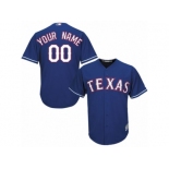 Women's Majestic Texas Rangers Customized Replica Royal Blue Alternate 2 Cool Base MLB Jersey