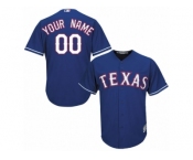 Women's Majestic Texas Rangers Customized Replica Royal Blue Alternate 2 Cool Base MLB Jersey