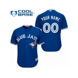 Women's Majestic Toronto Blue Jays Customized Replica Blue Alternate MLB Jersey