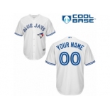 Youth Majestic Toronto Blue Jays Customized Authentic White Home MLB Jersey