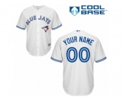 Youth Majestic Toronto Blue Jays Customized Authentic White Home MLB Jersey