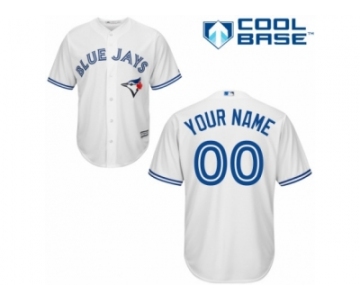 Youth Majestic Toronto Blue Jays Customized Authentic White Home MLB Jersey