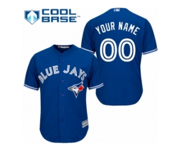 Youth Majestic Toronto Blue Jays Customized Replica Blue Alternate MLB Jersey