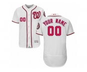 Men's Majestic Washington Nationals Customized White Flexbase Authentic Collection MLB Jersey