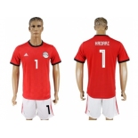 Egypt #1 Hadari Red Home Soccer Country Jersey