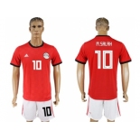 Egypt #10 M.Salah Red Home Soccer Country Jersey