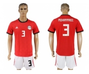 Egypt #3 Mohammadi Red Home Soccer Country Jersey