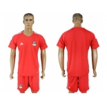 Egypt Blank Red Goalkeeper Soccer Country Jersey