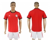 Egypt Blank Red Home Soccer Country Jersey