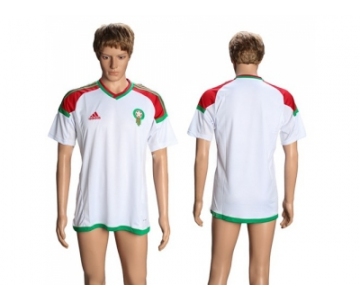 Morocco Blank Away Soccer Country Jerse