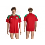 Morocco Blank Home Soccer Country Jersey