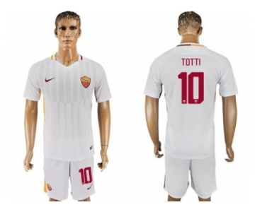 Roma #10 Totti Away Soccer Club Jersey