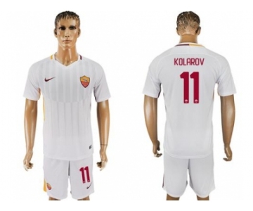 Roma #11 Kolarov Away Soccer Club Jersey