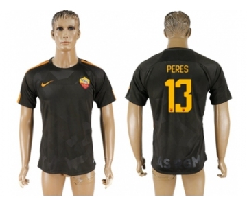 Roma #13 Peres Sec Away Soccer Club Jersey