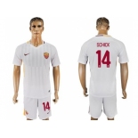 Roma #14 Schick Away Soccer Club Jersey