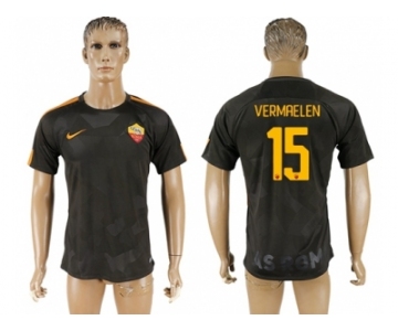 Roma #15 Vermaelen Sec Away Soccer Club Jersey