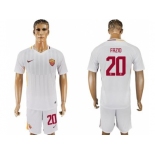 Roma #20 Fazio Away Soccer Club Jersey