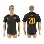 Roma #20 Fazio Sec Away Soccer Club Jersey