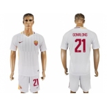 Roma #21 Gonalons Away Soccer Club Jersey