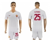 Roma #25 B.Peres Away Soccer Club Jersey