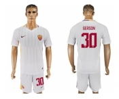 Roma #30 Gerson Away Soccer Club Jersey