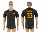 Roma #33 Emerson Sec Away Soccer Club Jersey