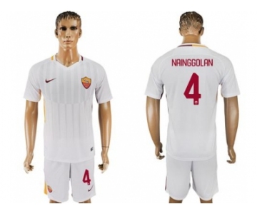 Roma #4 Nainggolan Away Soccer Club Jersey