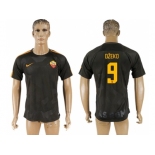 Roma #9 Dzeko Sec Away Soccer Club Jersey