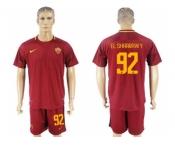 Roma #92 EL Shaarawy Red Home Soccer Club Jersey