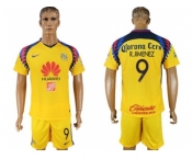 America #9 R.Jimenez Sec Away Soccer Club Jersey