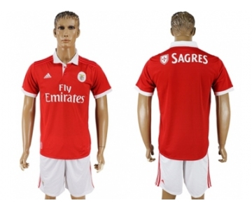 Benfica Blank Home Soccer Club Jersey