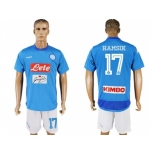 Naples #17 Hamsik Blue Home Soccer Club Jersey