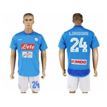 Naples #24 L.Insigne Blue Home Soccer Club Jersey