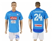 Naples #24 L.Insigne Blue Home Soccer Club Jersey